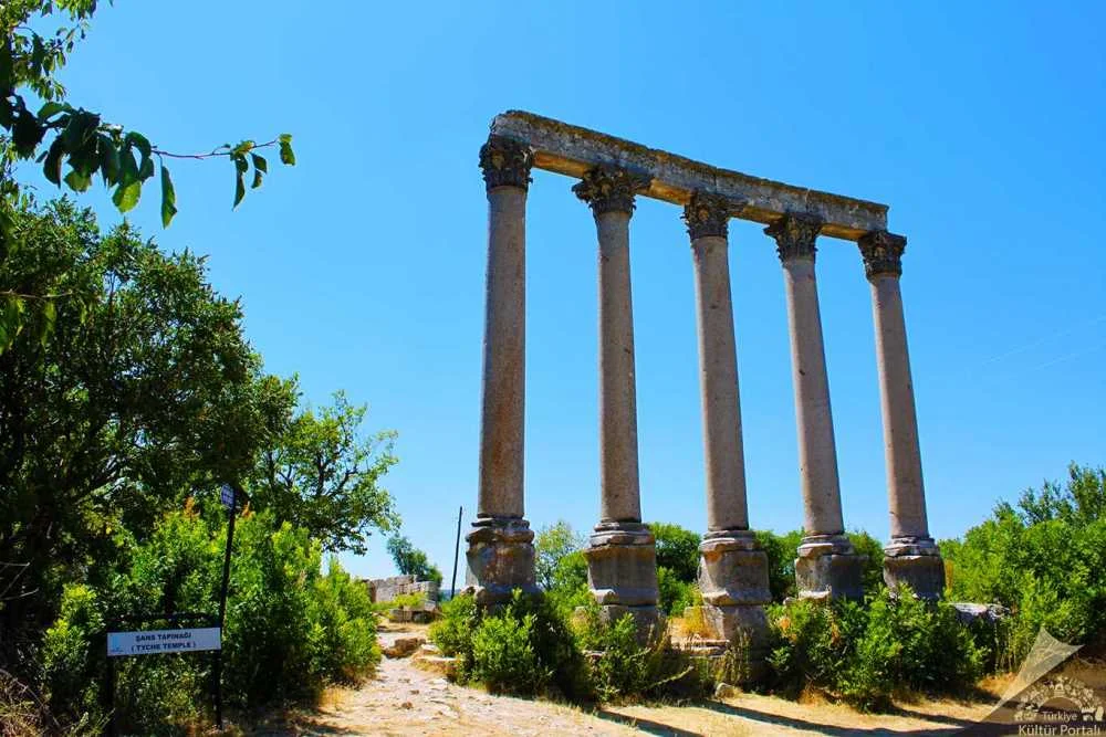 Uzuncaburç Antik Kenti'nin Genel Yerleşim Planı