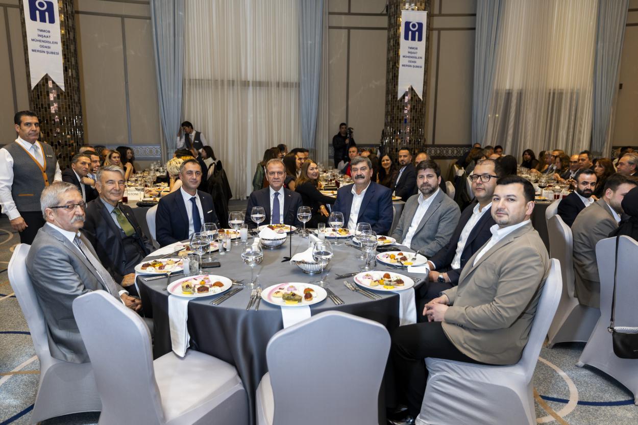 Başkan Seçer, TMMOB İnşaat Mühendisleri Odası Mersin Şubesi’nin 71. Yıl Kutlama Gecesine Katıldı