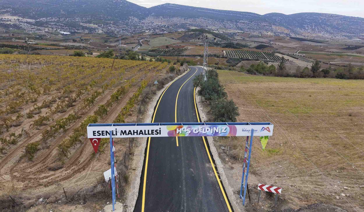 Büyükşehir Belediyesi, Esenli-Hebilli Bağlantı Yolunda Çalışmalarını Tamamladı