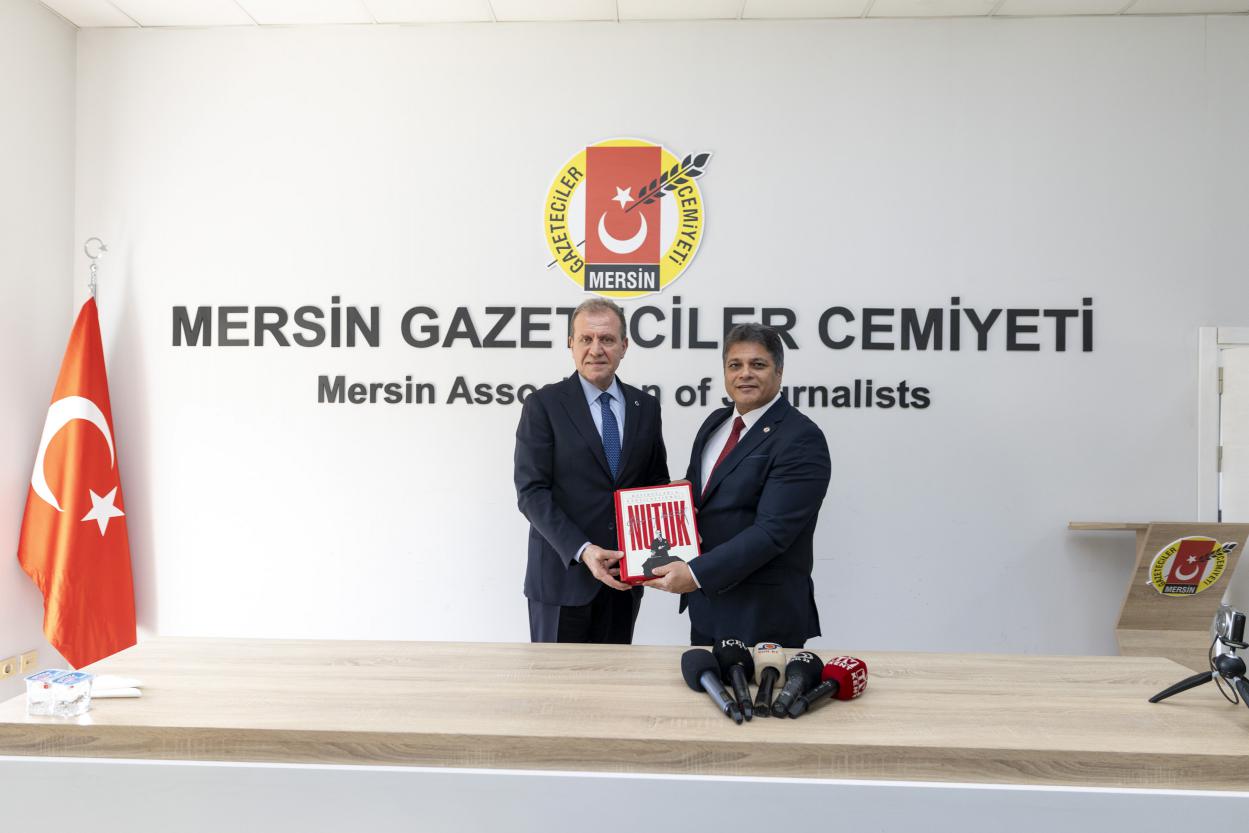 Başkan Seçer’den Mersin Gazeteciler Cemiyeti’ne Ziyaret