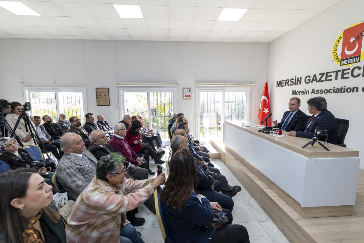 Başkan Seçer’den Mersin Gazeteciler Cemiyeti’ne Ziyaret