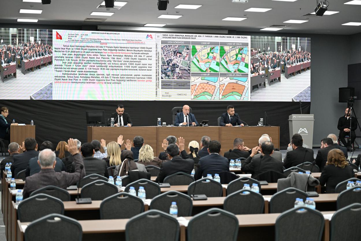 Mersin Büyükşehir Belediye Meclisi’nin Ocak Ayı 2. Birleşimi Gerçekleştirildi