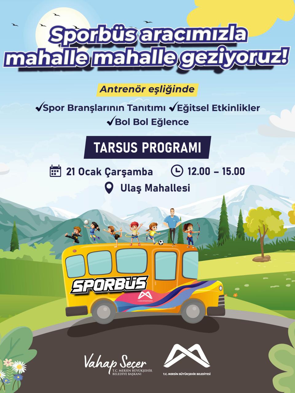Yarıyıl tatilinde Sporbüs aracımızla mahalle mahalle geziyoruz!