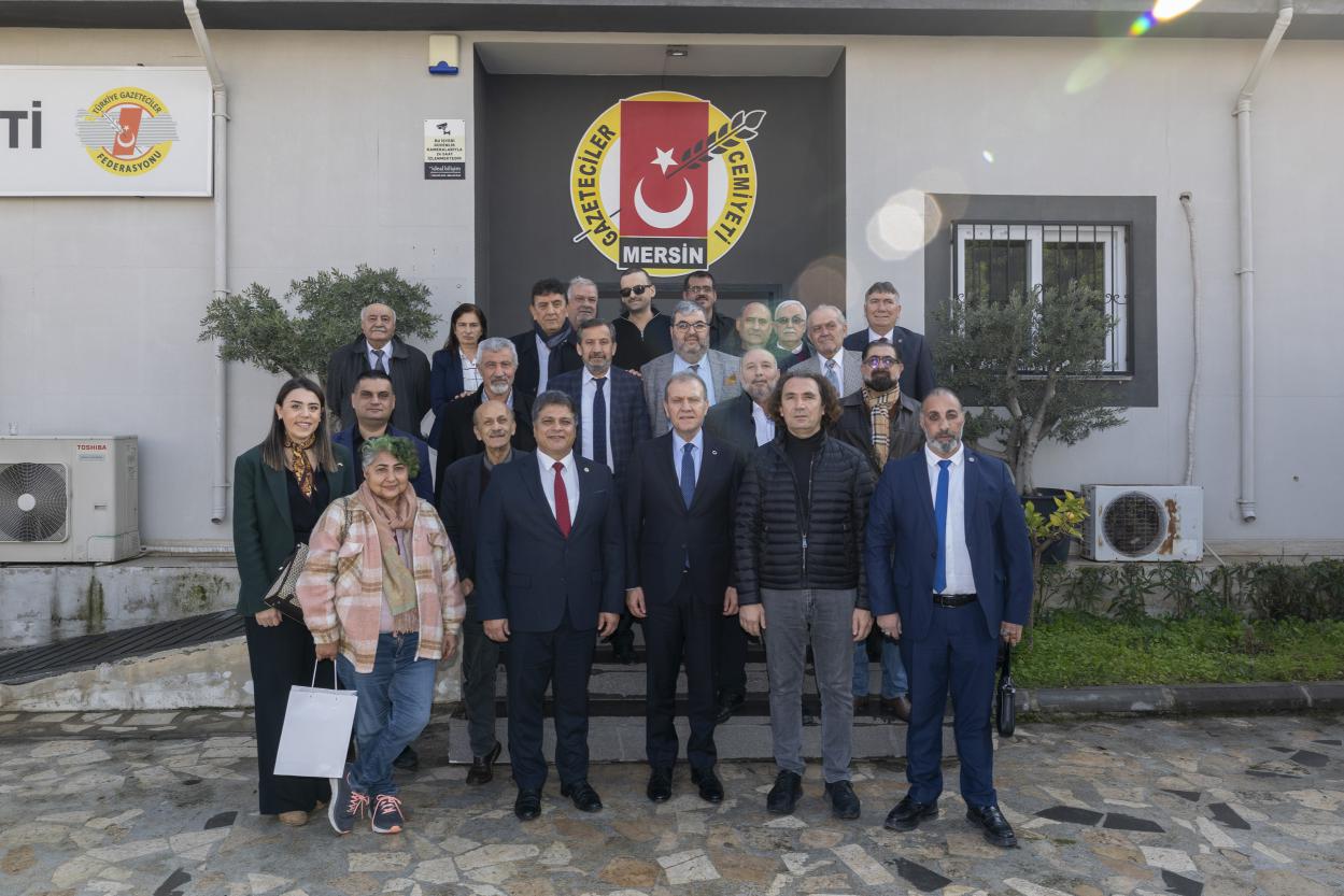 Başkan Seçer’den Mersin Gazeteciler Cemiyeti’ne Ziyaret