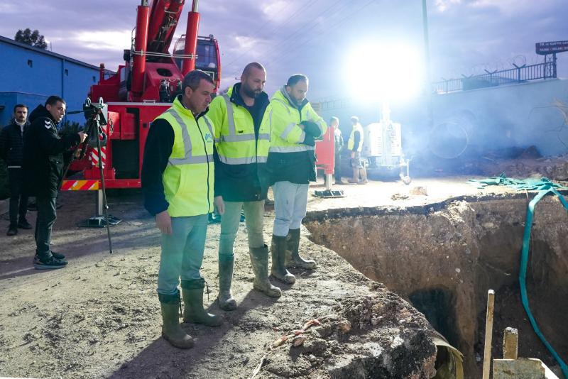 MESKİ’den Ana İçme Suyu Hattında Başarılı Deplase Çalışması
