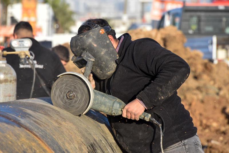 MESKİ’den Ana İçme Suyu Hattında Başarılı Deplase Çalışması