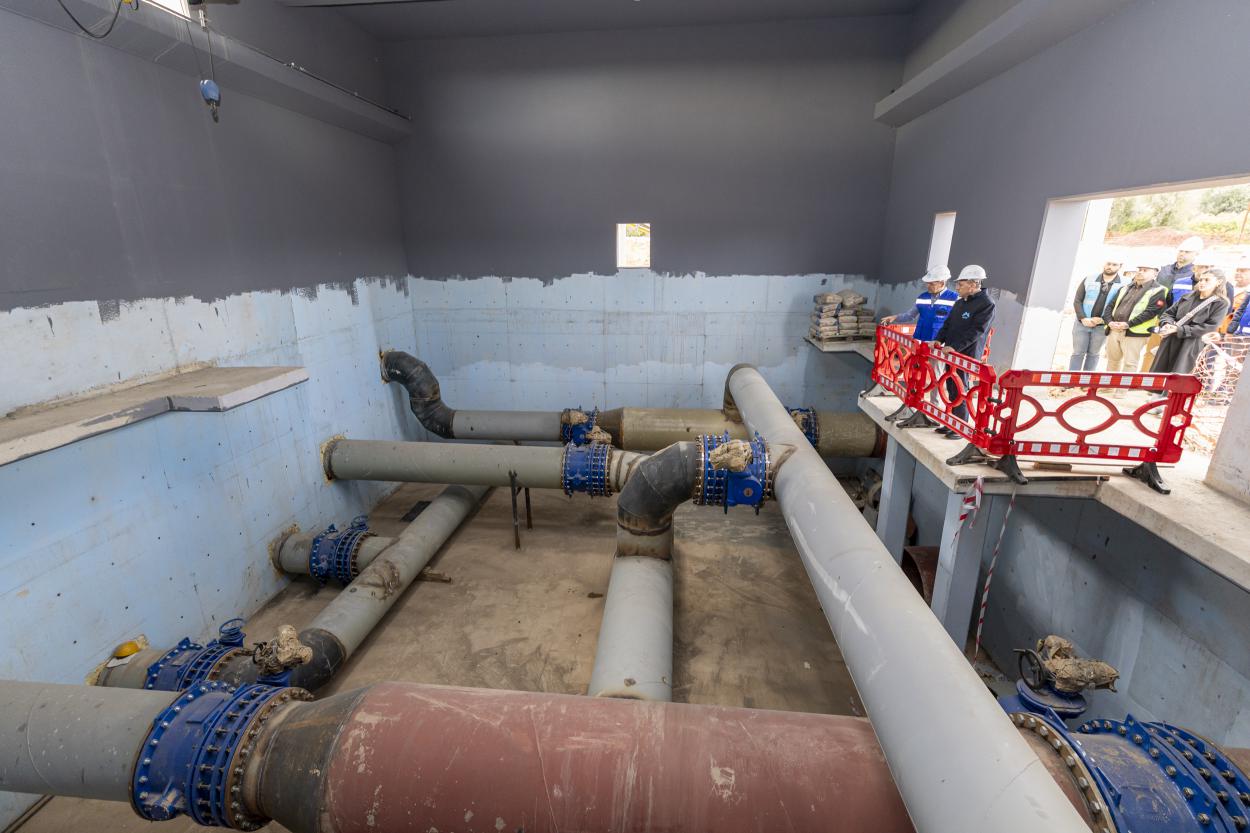 Başkan Seçer, Mezitli İçmesuyu Şebeke Projesi Çalışmalarını İnceledi